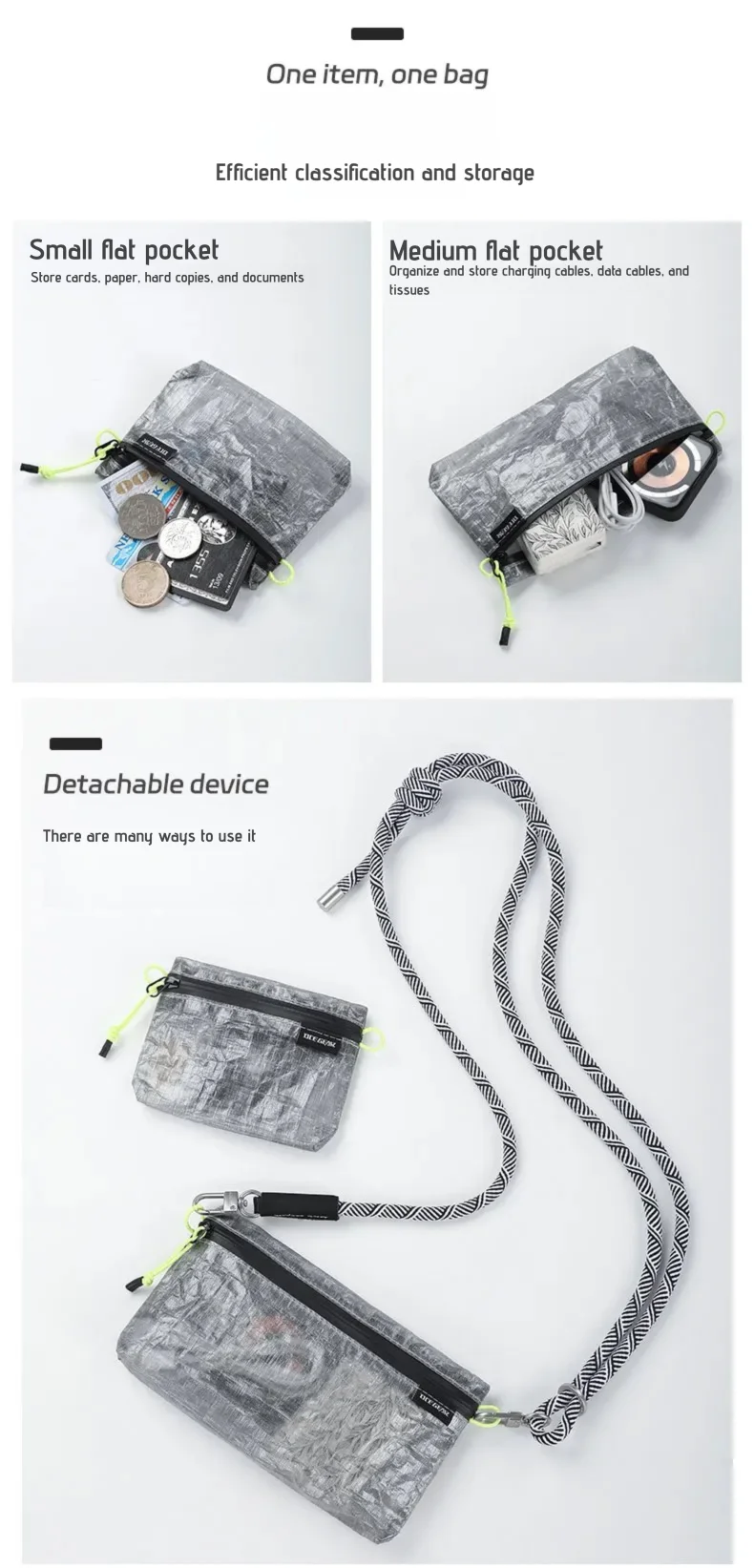 Ultralight Outdoor Storage Bags Waterproof Compression Dry Sack Flat Pouch First Aid Bag Multi Size Travel Camping Organizer