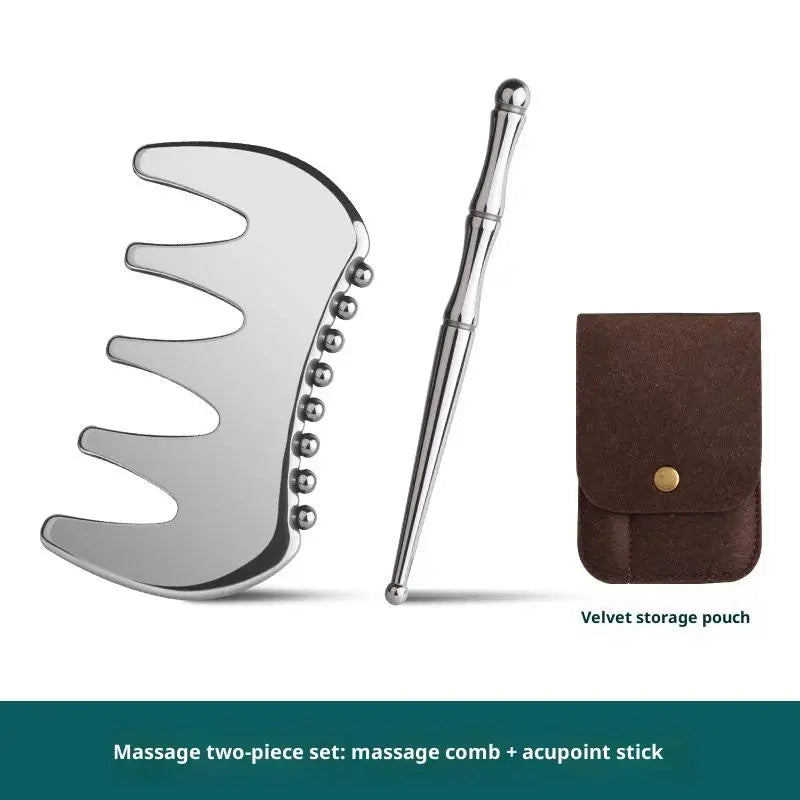 Gua Sha Board Guasha Massage For Face Stainless Steel Body Massager Facial Scraping Plate SPA Guasha Scraper For Neck Back