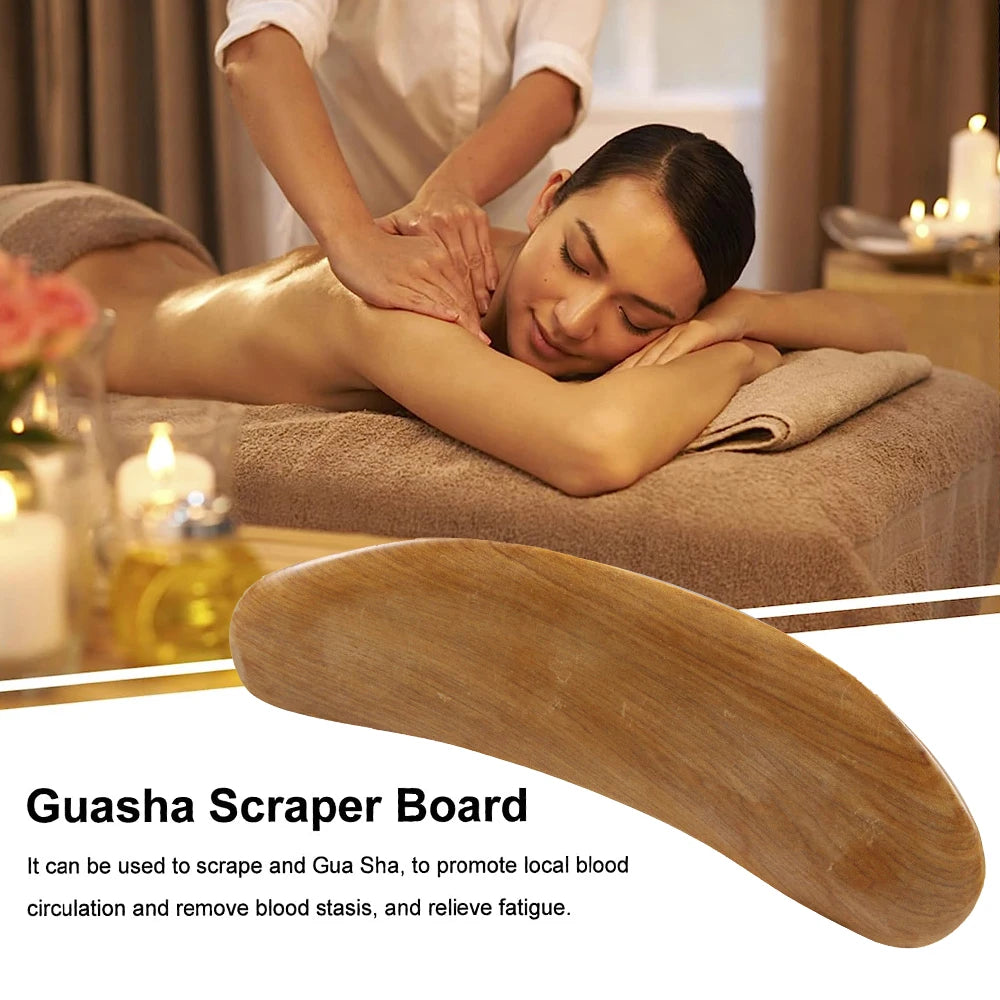 1Pcs Gua Sha Massage Tool,Wood Therapy Massage Tools - Anti Cellulite Massager,Scraping Board,GuaSha Tool for Neck Body Shaping