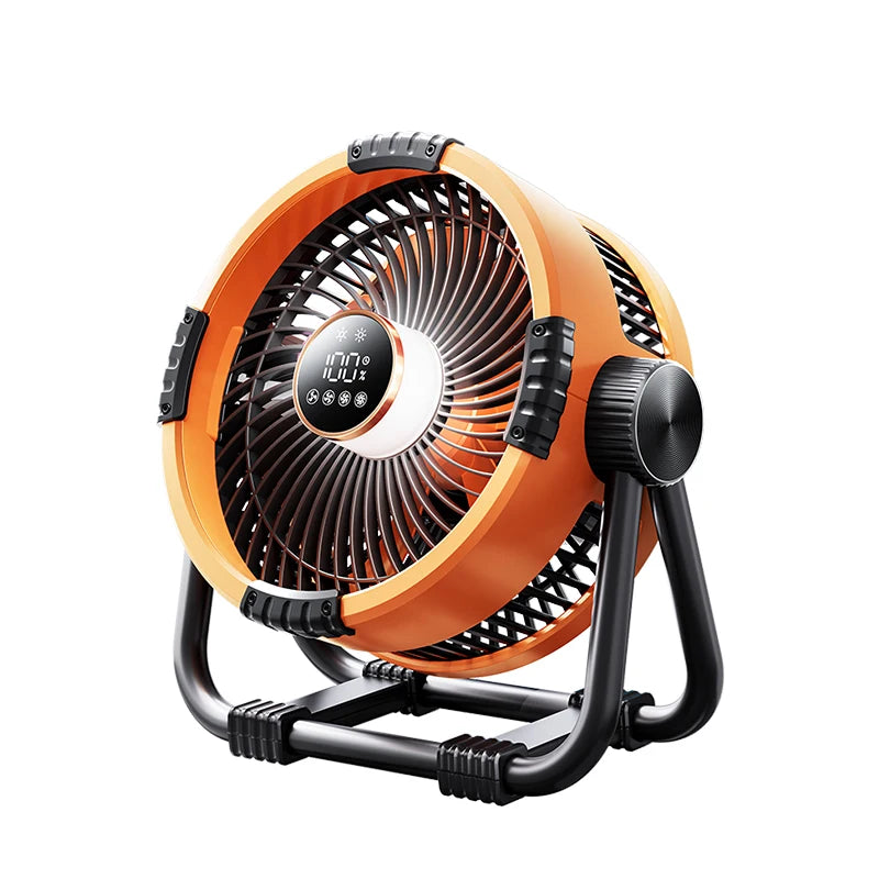 Camping Fan 20000mAh 6 in 1 Outdoor Ceiling Fan 4 Speed Adjustment Rechargeable Desktop Air Circulator LED Lighting Power Bank