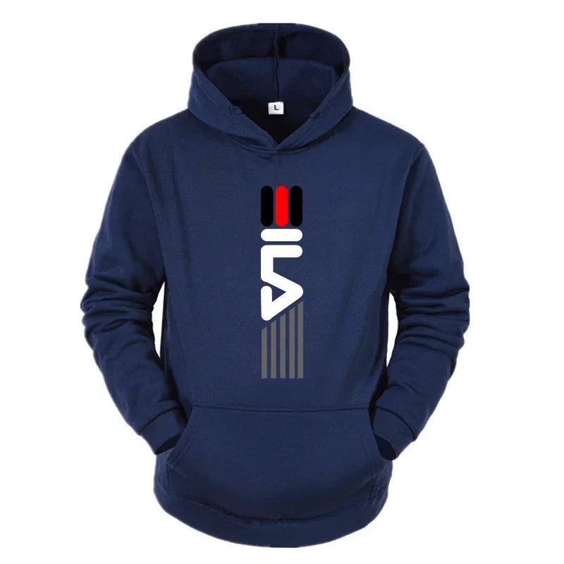 Men's Tracksuit Hooded Sweatshirt+Sweatpants 2 Pcs Sets Sports Suit Casual Jogger Sportswear 2 Piece Male Fleece Streetwear Sets