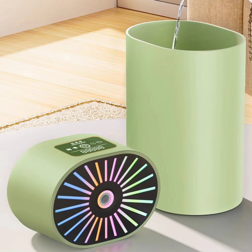 1.1L Humidifier Large Capacity Mist Home Quiet Bedroom Colorful Atmosphere Light Air Moisturizer Portable Desktop USB Charging