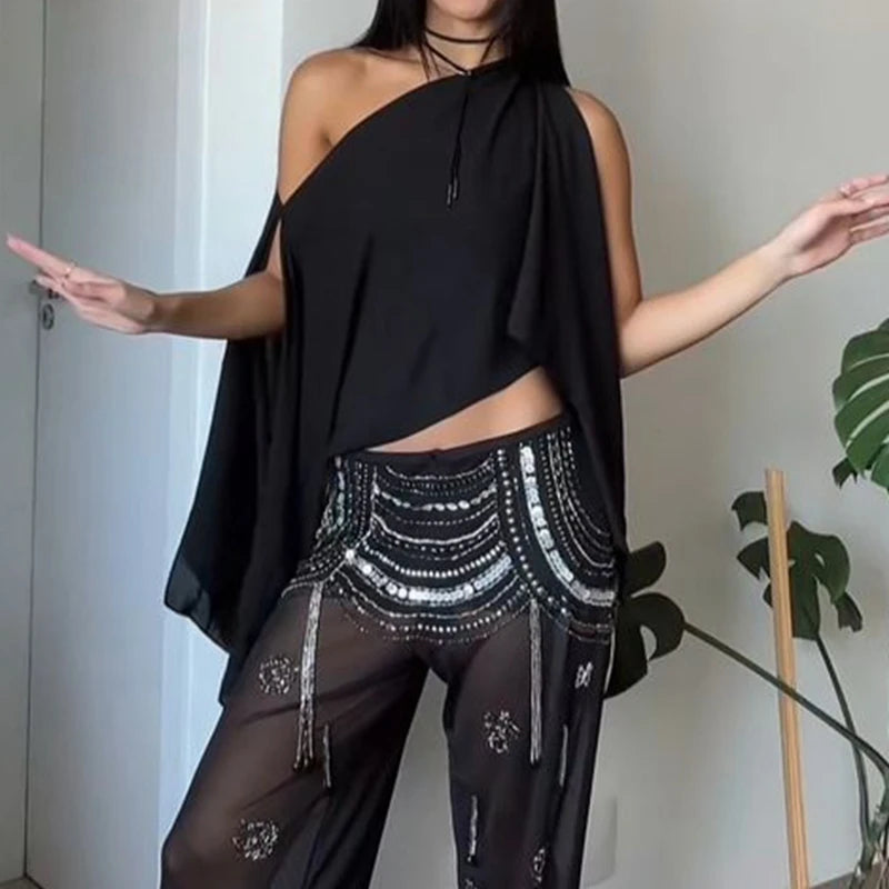 Women Mesh Sheer Poncho Crop Tops Y2k Lightweight Pullover Cape Cover Ups Chiffon Dressy Wrap Bolero Shrug Sun Protection