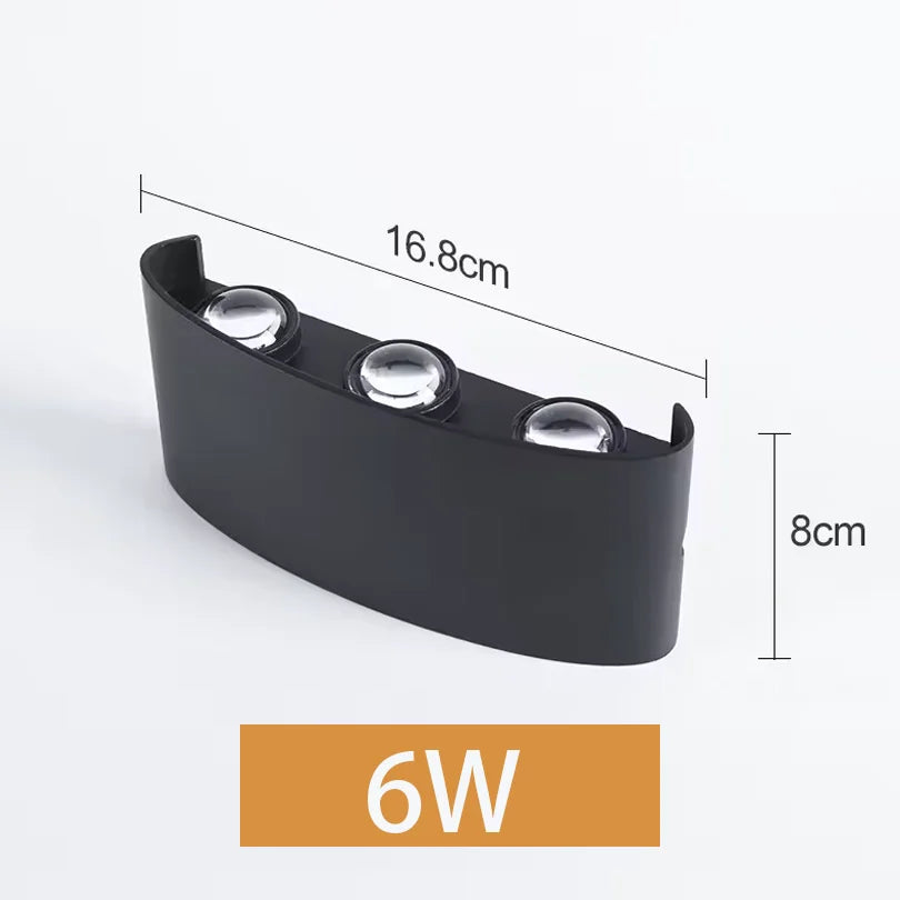 LED Wall Lamp 2W 4W 6W 8W 10W AC 85-265V Waterproof IP66 High Brightness Indoor And Outdoor Garden Decorative Lamp