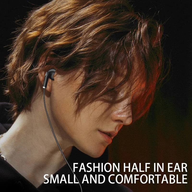 Universal 3.5mm Wired Earphone HiFi Stereo In-Ear Headset Sport Music Headset With HD Microphone Headphones For Laptops Computer
