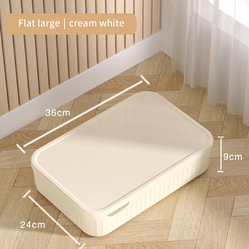 Home Wardrobe Clothes Organizer Plastic Toy Storage Boxes for Bedroom Cabinets Drawers Cosmetic Makeup Doll Accessory Container