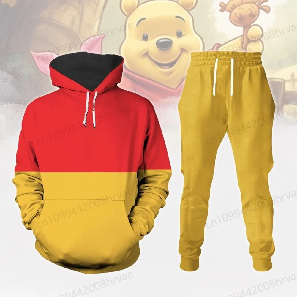 Disney Winnie the Pooh Hoodies and Leggings, Custom Winnie the Pooh 3D Printed Sweatshirts, Womens Yoga Pants Set 2025