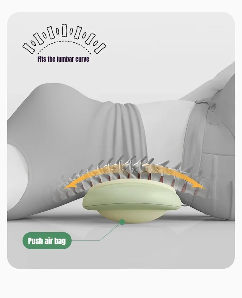 Electric Lumbar Massager Waist Back High-Frequency Vibration Massager Waist Spine Support Airbag Traction Massage Machine
