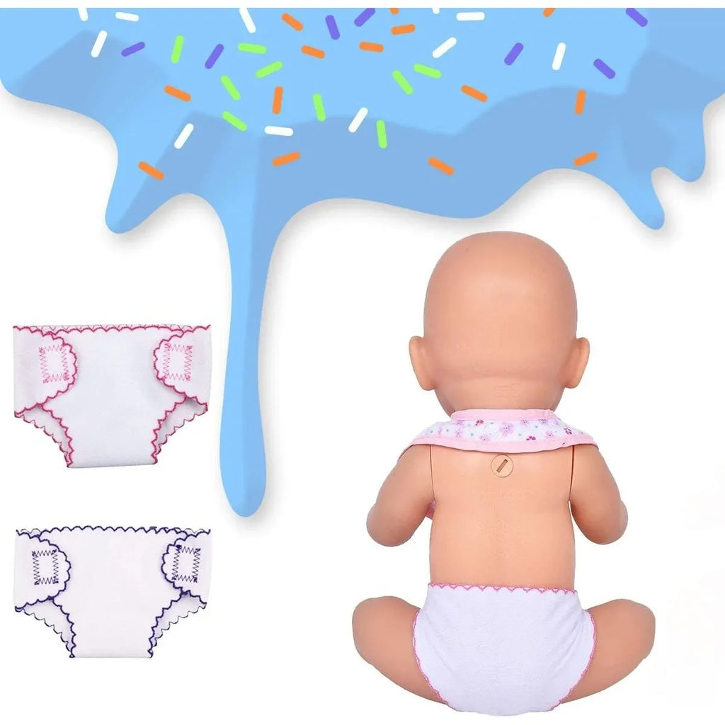 Baby Diapers Doll Underwear for 14-18 Inch Baby Dolls Underwear Reusable Adjustable Diapers for Infant Reborn Dolls Baby Girls