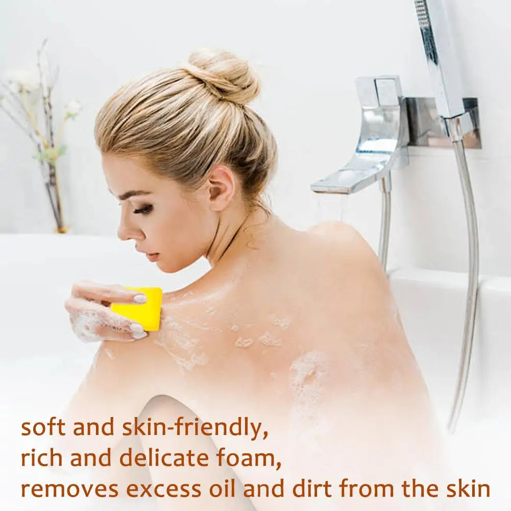 Hand Made Turmeric Soap Body Cleaning Natural Turmeric Deeply Clean Skin Refine Pores, Remove Acne Tender Skin Care Beauty