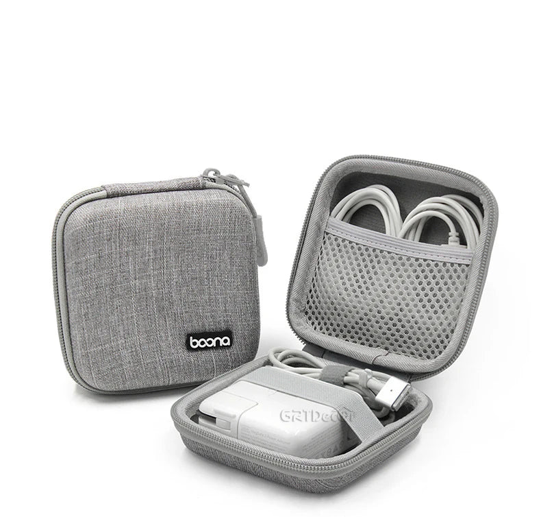 Shockproof Electronics Organizer Case for Power Adapter Cable Storage Bag Bluetooth Earphone Case Travel Small Tech Gadget Pouch