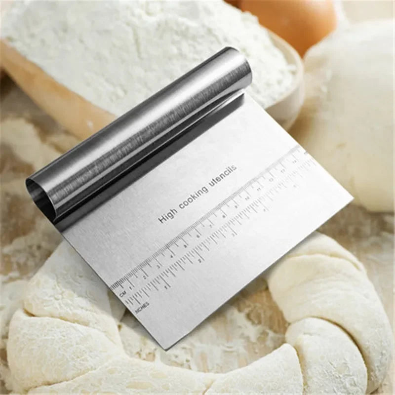 Baking Decorating Tools, DIY, Pastry Cutters, Cake Scraper, Dough Scraper, Fondant Spatulas, Edge, Cooking, Stainless Steel