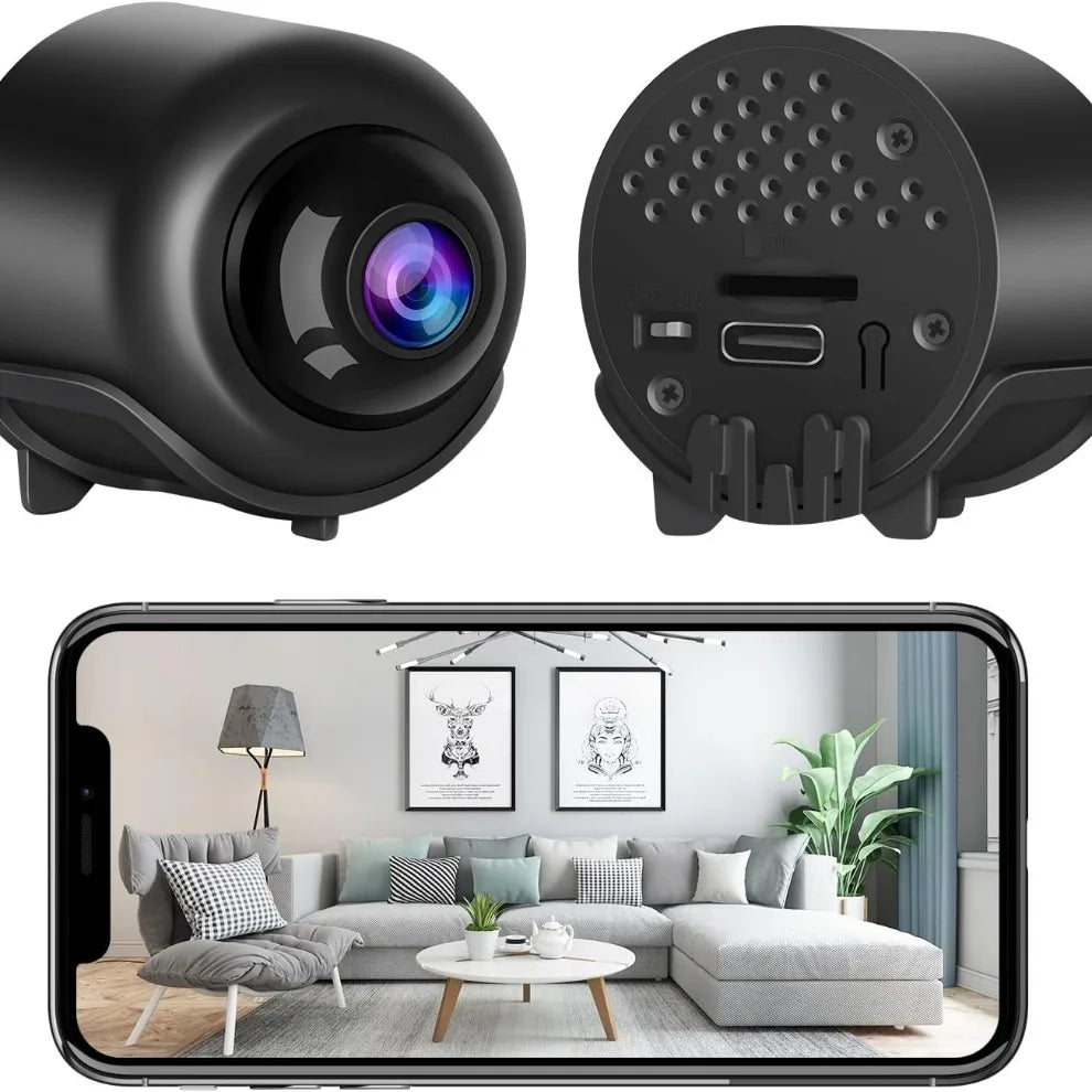 HD Wireless Wifi Indoor Camera Night Vision Mini Security Surveillance Baby Monitor - Safety Cam for Home