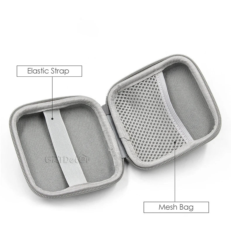 Shockproof Electronics Organizer Case for Power Adapter Cable Storage Bag Bluetooth Earphone Case Travel Small Tech Gadget Pouch