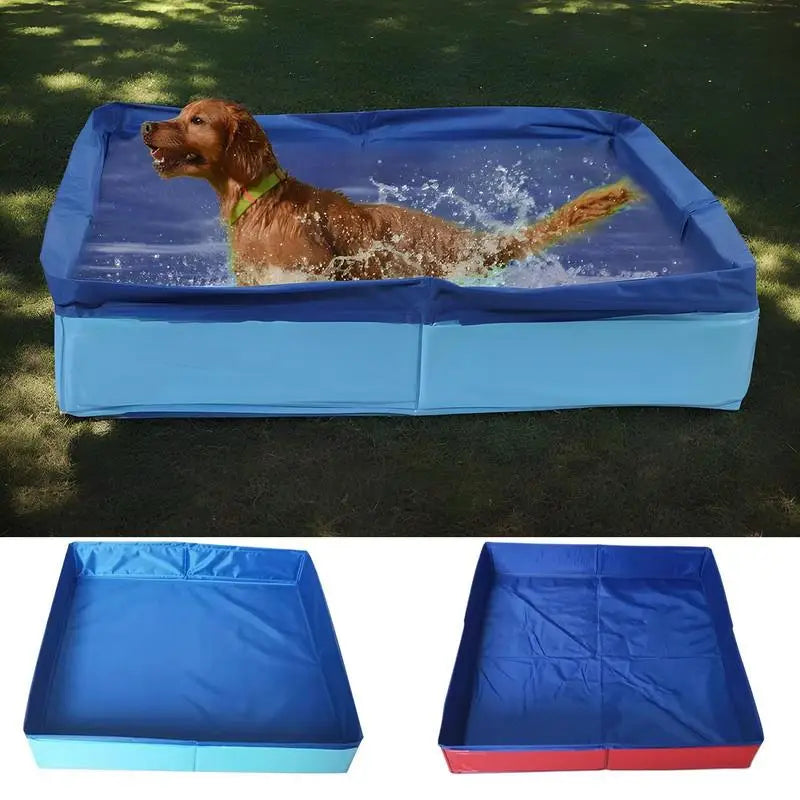 Dog Kiddie Pool PVC Folding Swimming Pool For Dog Non-Inflatable Save Space Pet Puppy Bathing Tub pet bathtubs