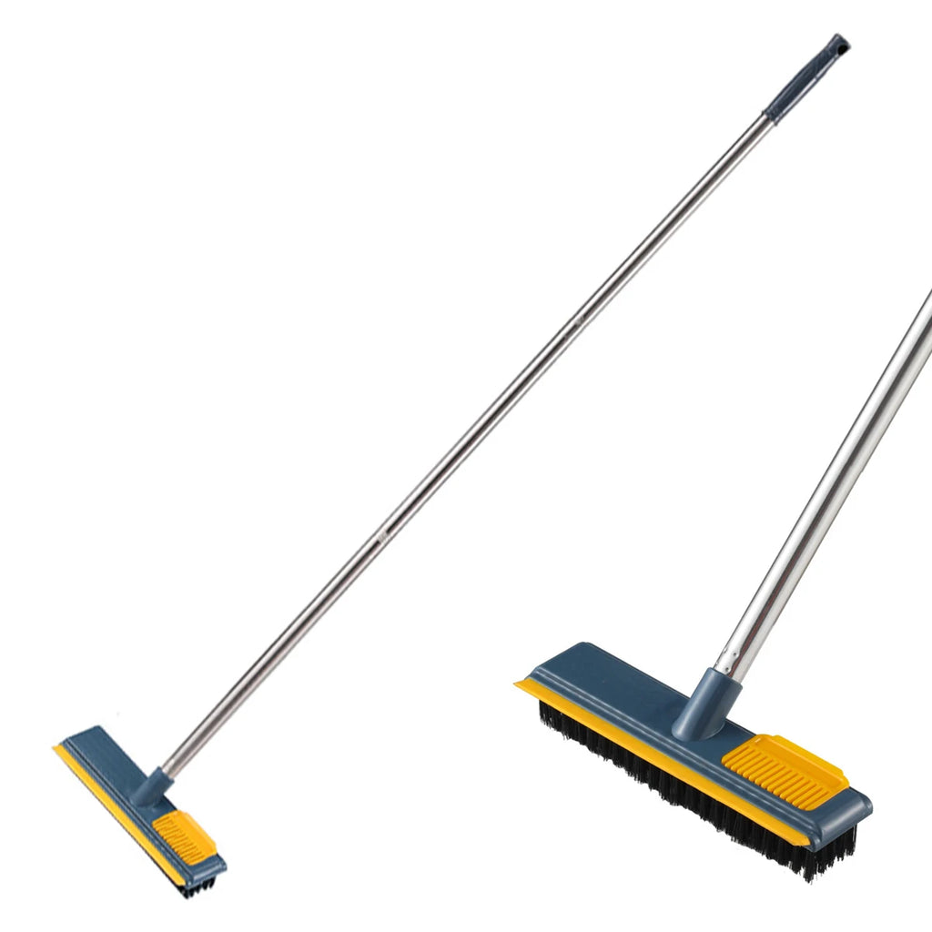 2 in 1 Household Cleaning Brush Floor Scrub Bathroom Cleaning Tools Swith Adjustable Long Handle Brush for Cleaning Tile Tools