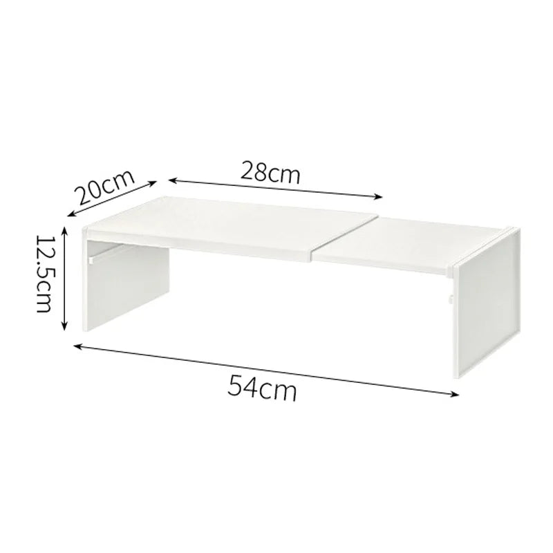 Retractable Kitchen Cupboard Organizer Wardrobe Makeup Cabinet Holder Space-Saving Closet Rack Kitchen Accessories Storage Rack