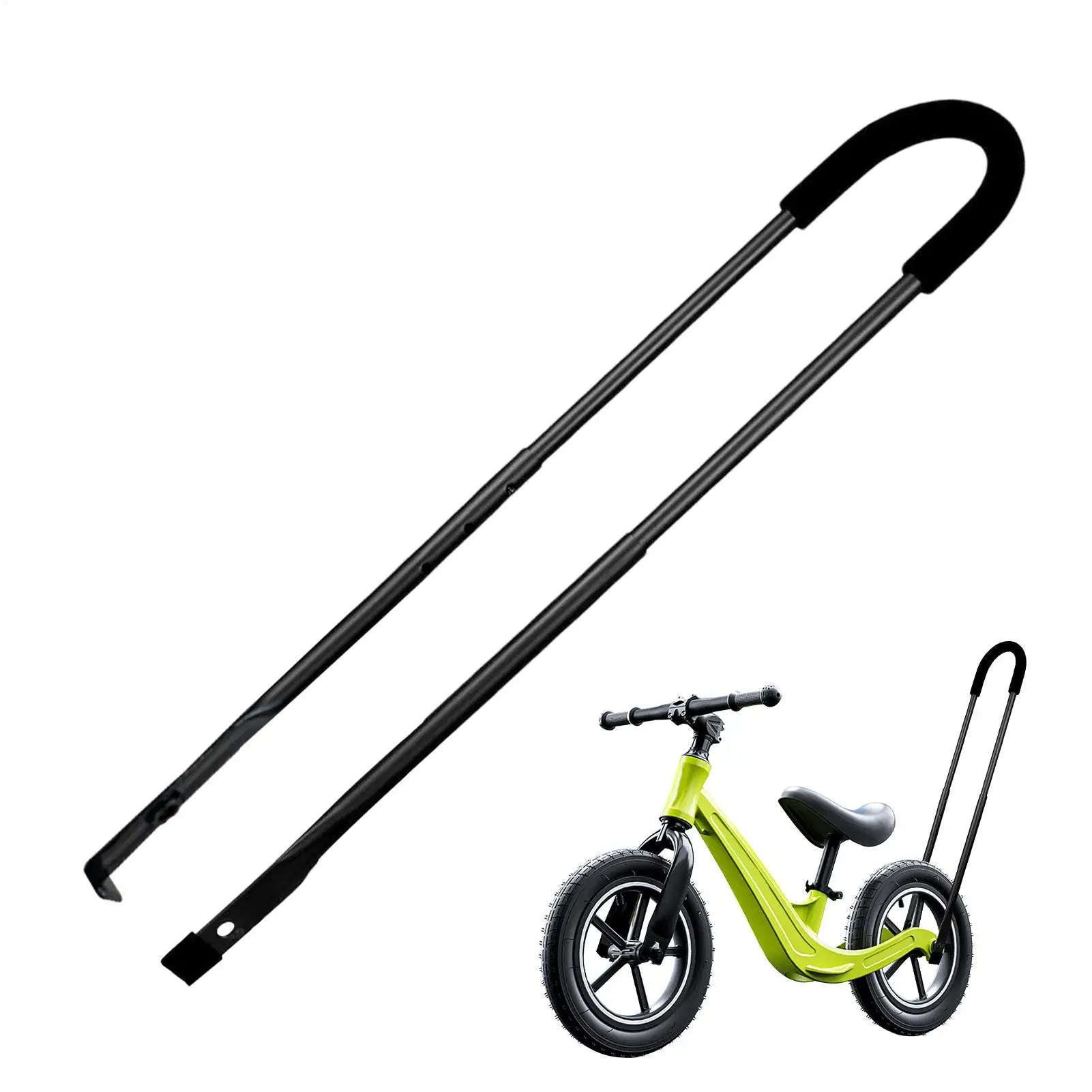 Bike Training Bar Child Cycling Safety Trainer Push Stick, Kids Cycling Riding Balance Teaching Attachment Stick for 3-8 Year