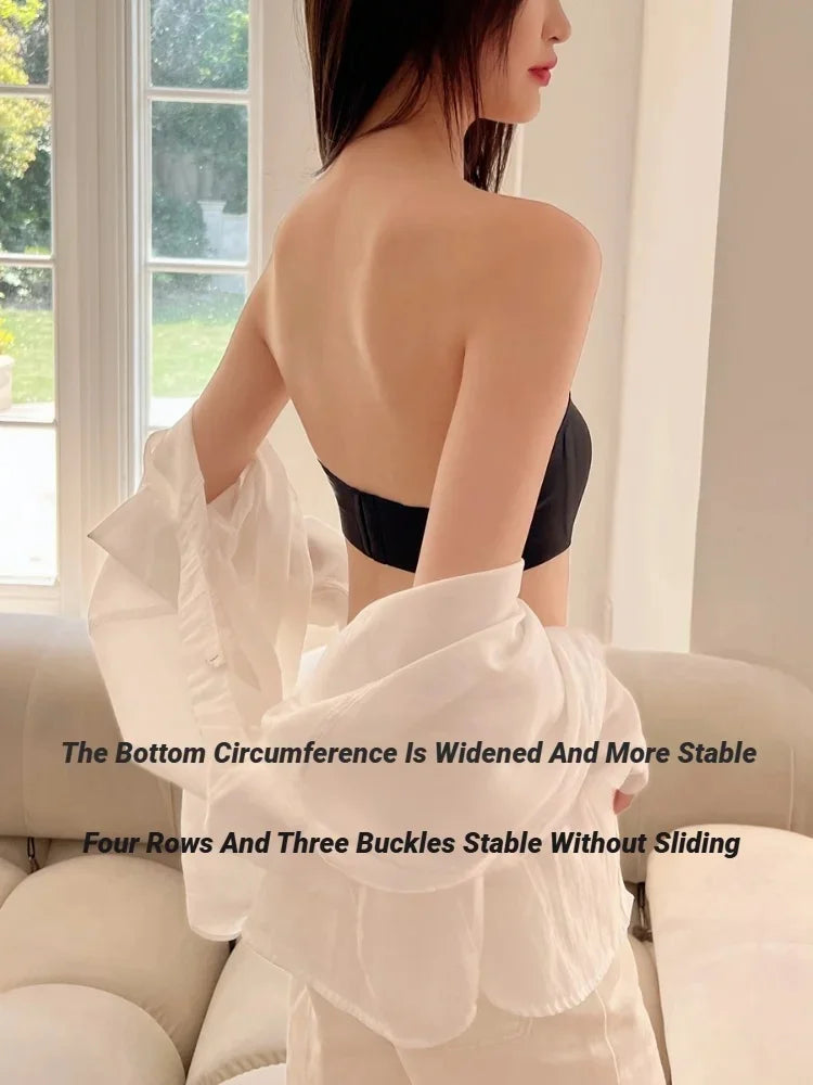 Bras For Women Non-Wire Bra Invisible Cup Padded Brassiere Seamless Underwear Female Sexy Lingerie Women'S Without Straps