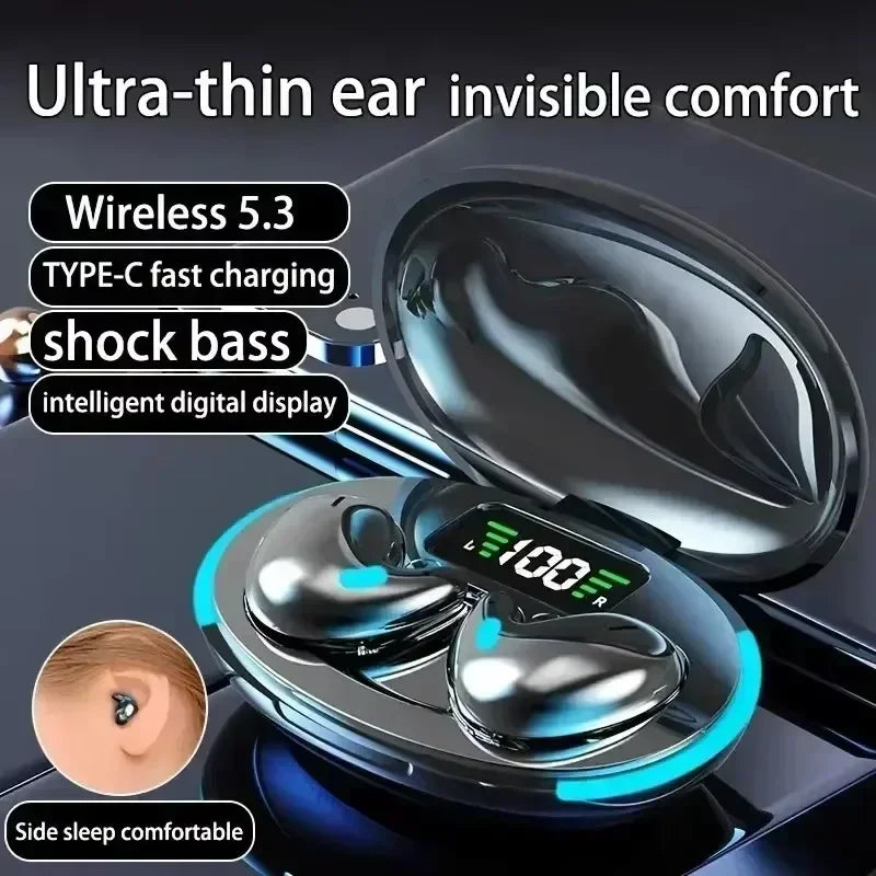 X55 Earphones Wireless Earphones Headphones Noise Reduction Sport Game Sleep Bluetooth 5.0 Earbuds HIFI Stereo Music Headset