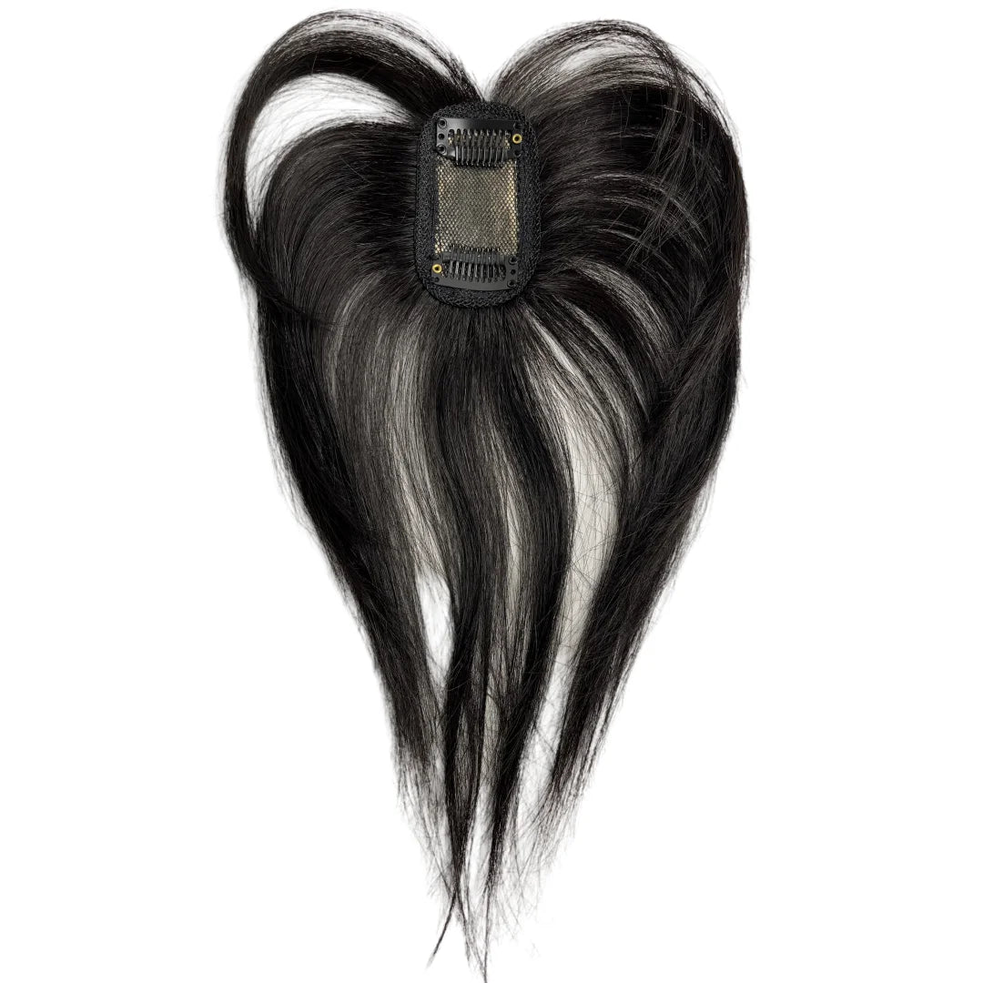 Real Human Hair Bangs Korean Natural Fringe Hair Extensions Clip In Mid Part Bangs Side Bangs Fake Fringe Hair Piece for Women
