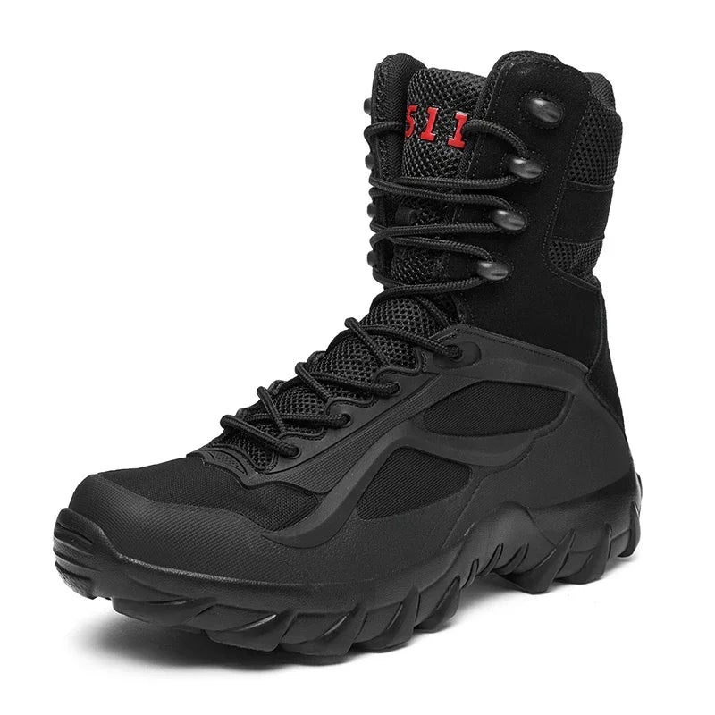 Men's Desert Boots Outdoor Man Non-slip Snow Boots Male Waterproof Tactical Boots Platform Ankle Men Platform Boots Motorbike