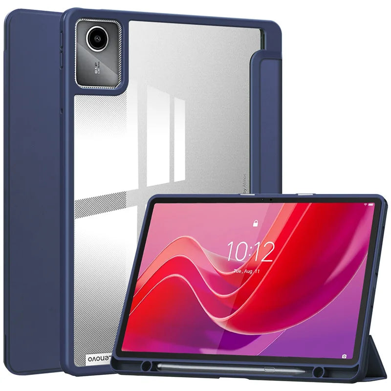 For Lenovo Tab M11 Xiaoxin Pad 11 2025 2024 Case With Pen Holder Folding Stand Smart Tablet Cover Funda for Idea Tab 11 " Case