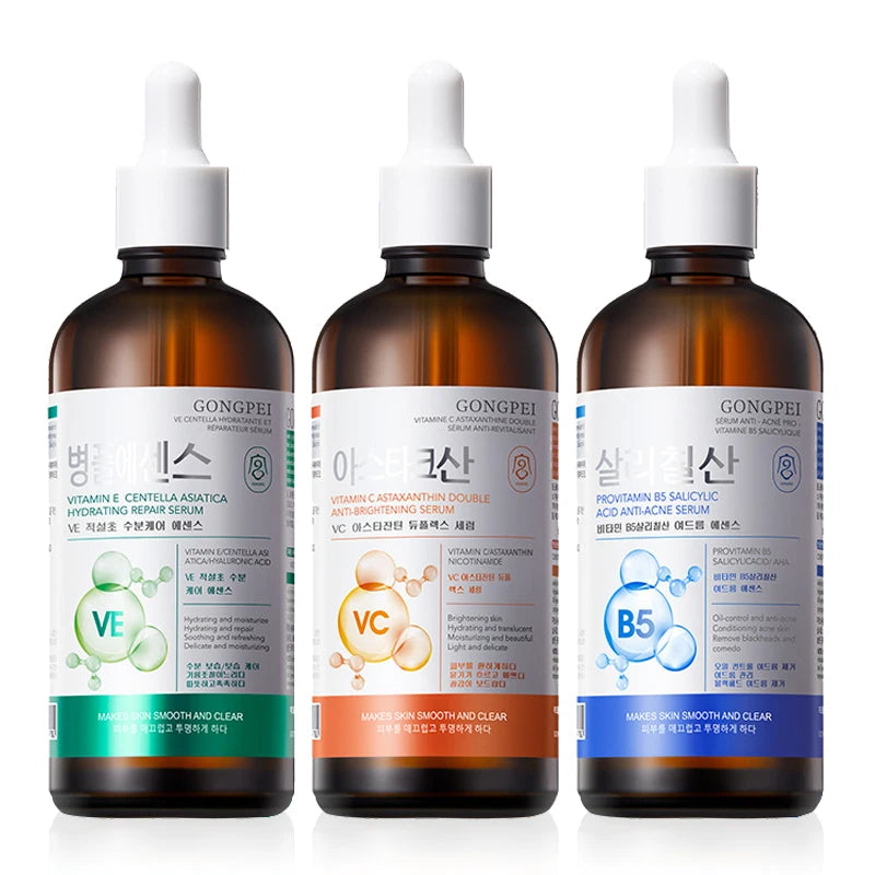 GONGPEI Vitamin C 100ml Whitening Serum Moisturizing Anti-Wrinkles Salicylic Acid Anti Acne Face Essence Korean Skin Care
