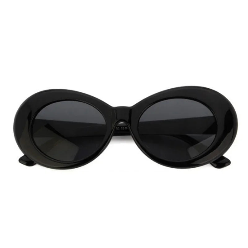 New Retro Oval Sunglasses Man Vintage Fashion Sun Glasses Classic White Black Lentes De Sol Mujer UV400 Gafas De Sol