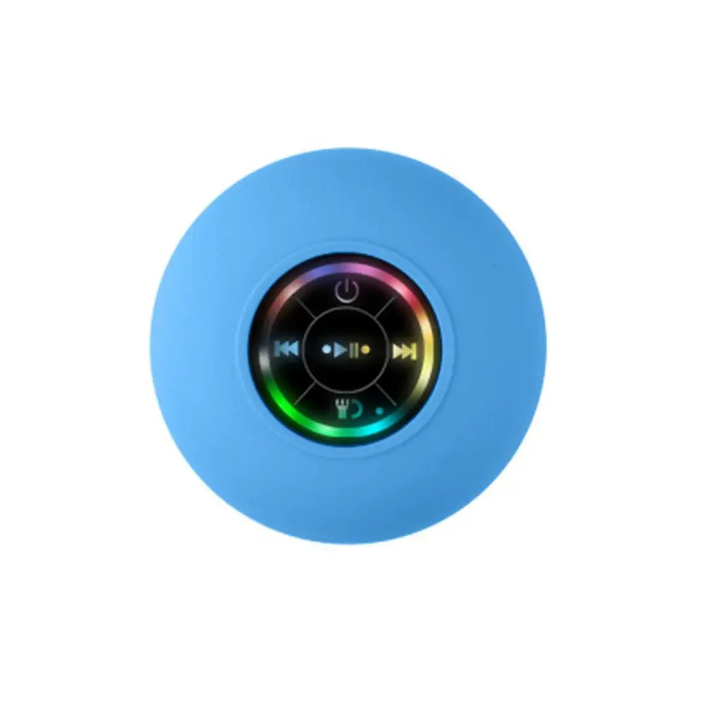 Portable Wireless Bluetooth Speaker LED IPX4 Waterproof Loudspeaker Outdoor Bathroom Large Suction Cup Mini Stereo Sound Box