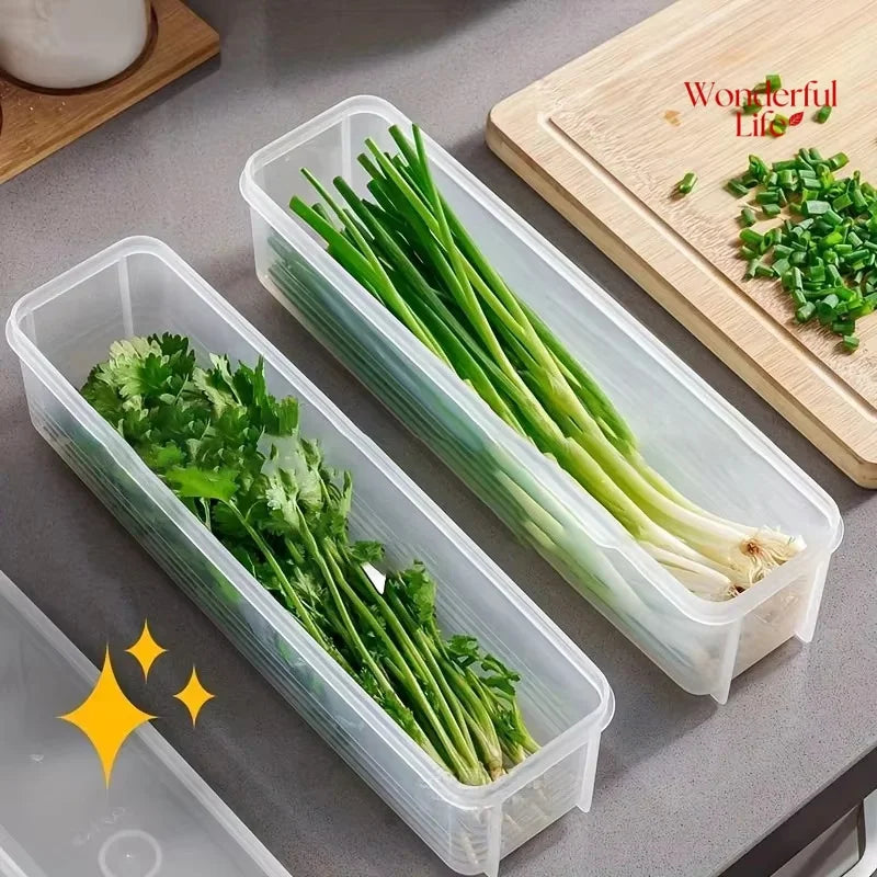 Storage Box Fresh-keeping Food Storage Container Cold Refrigerator Sealed Kitchen Fresh Fruit Storage Box with Lid Jars