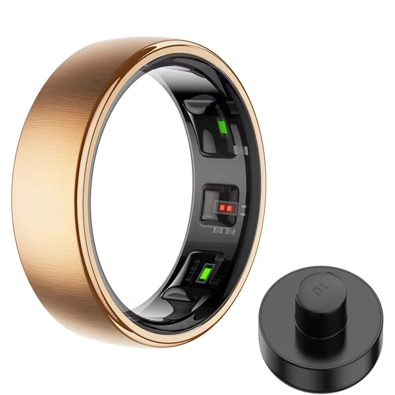 R10 Smart Ring with Charging Case Men Women Health Sleep Heart Rate Monitoring Smartring IP68 & 5ATM Waterproof Multi-sport Mode