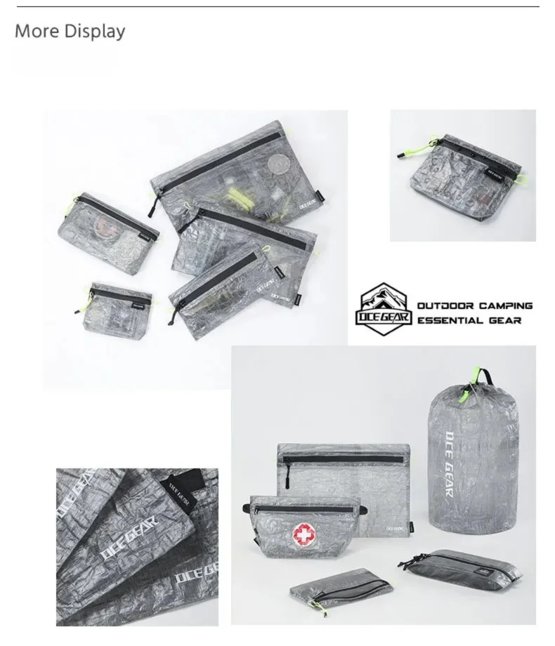 Ultralight Outdoor Storage Bags Waterproof Compression Dry Sack Flat Pouch First Aid Bag Multi Size Travel Camping Organizer