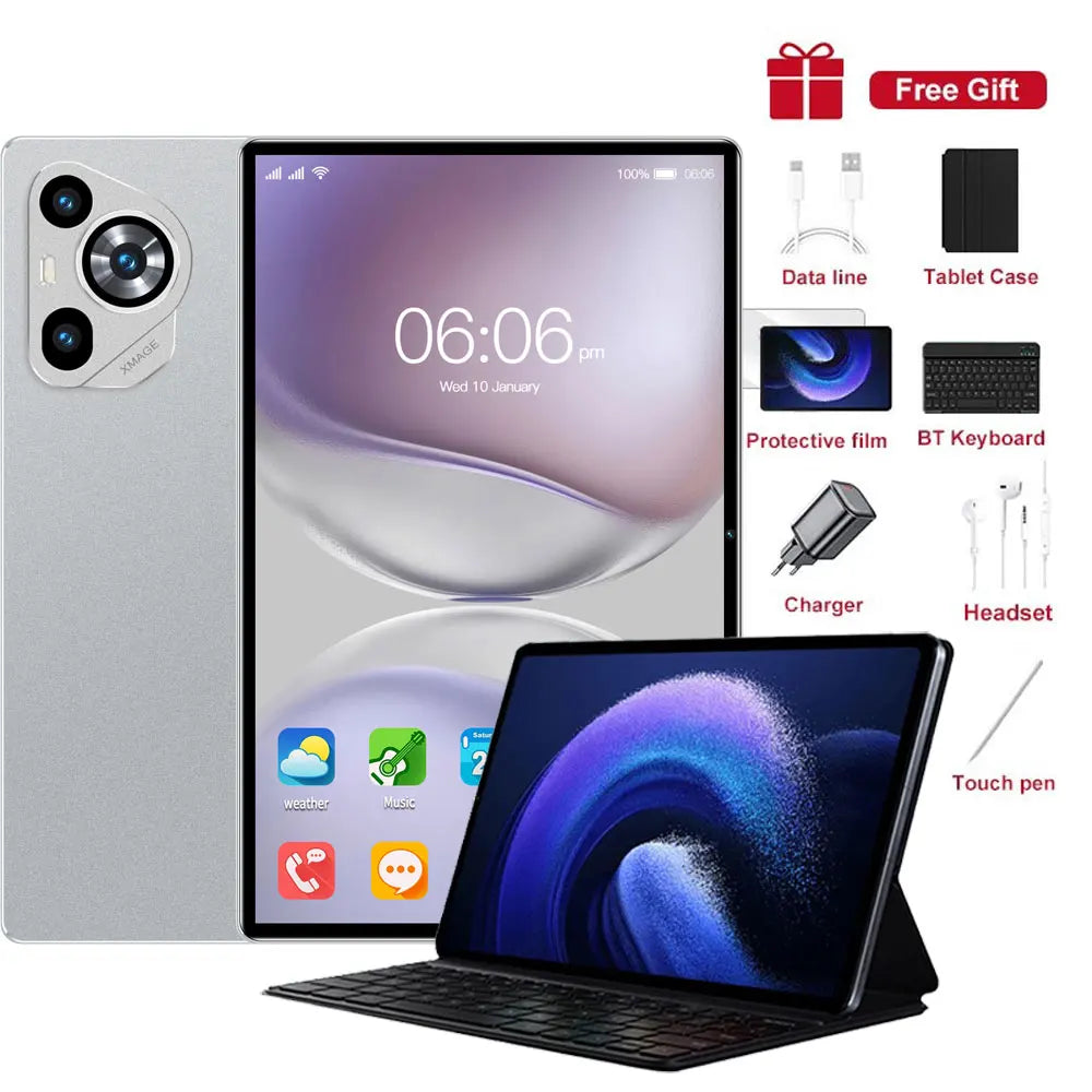 NEW Pad 7s Pro Android 15 Tablets 11.6inch Original Tab 5G Dual Card 12000mAh Tablet PC For Children's Kids With Keyboard Laptop