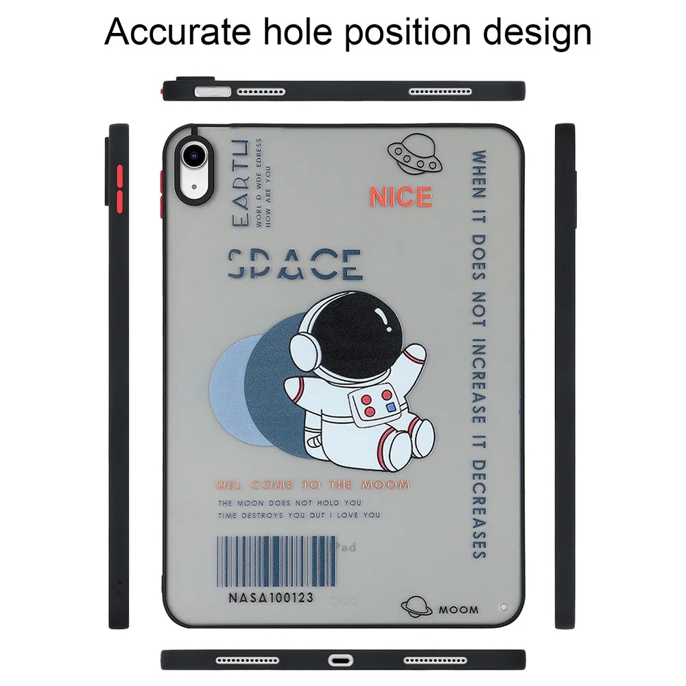 Funda For iPad 10th Gen Case iPad Air 5 4 3 2 Pro 11 Mini 6 Cases For iPad 9th/ 8/7 Generacion 10.2 Cute Kids Astronaut Cover