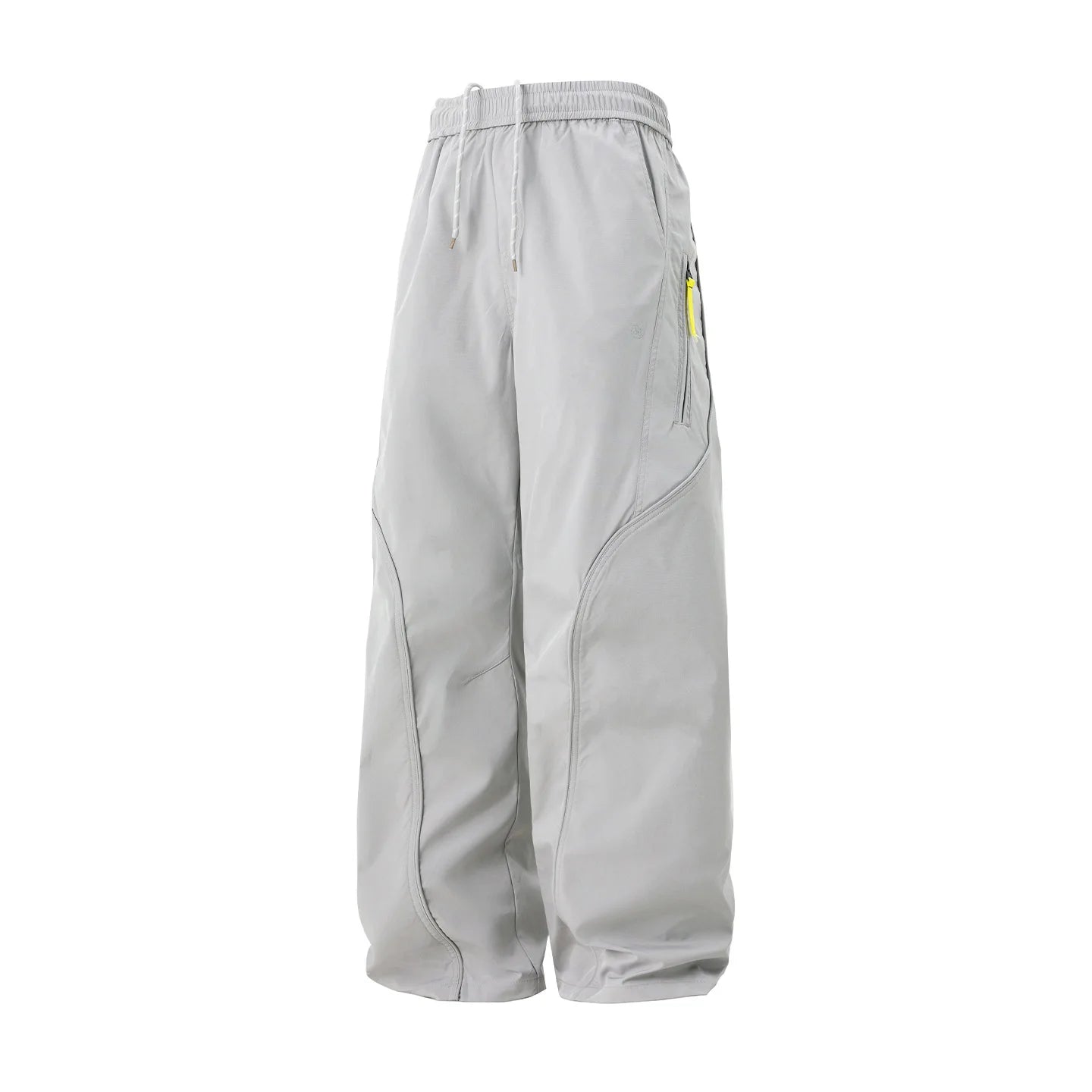 Streetwear Cargo Pants - Waterproof Windproof Fabric with Drawstring Elastic Waist｜Fall 2025 Loose Fit