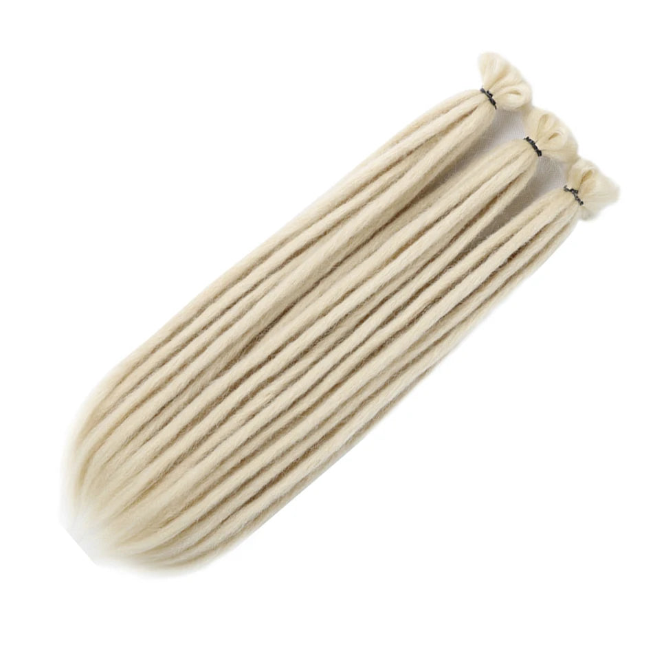 Synthetic Handmade Dreadlocks Hair Extensions Natural Braiding Hair For Black Women Crochet Hair Ombre Colored Crochet Braids