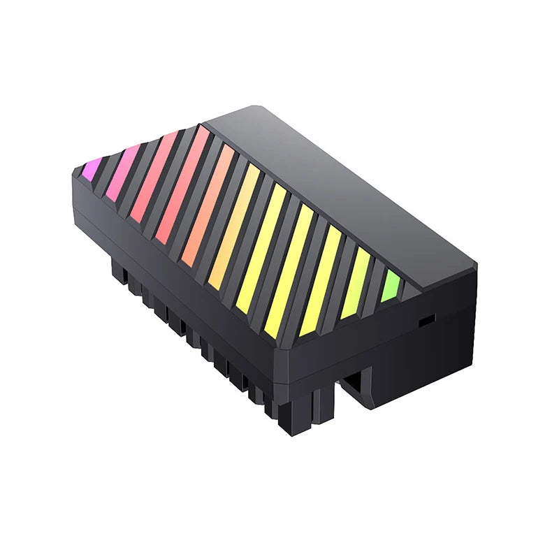 TEUCER 24P-6 ATX 24 Pin to 90 Degree Power Plug Adapter 5V/3Pin ARGB Plug Adapter Modular DIY Mounting Accessessory