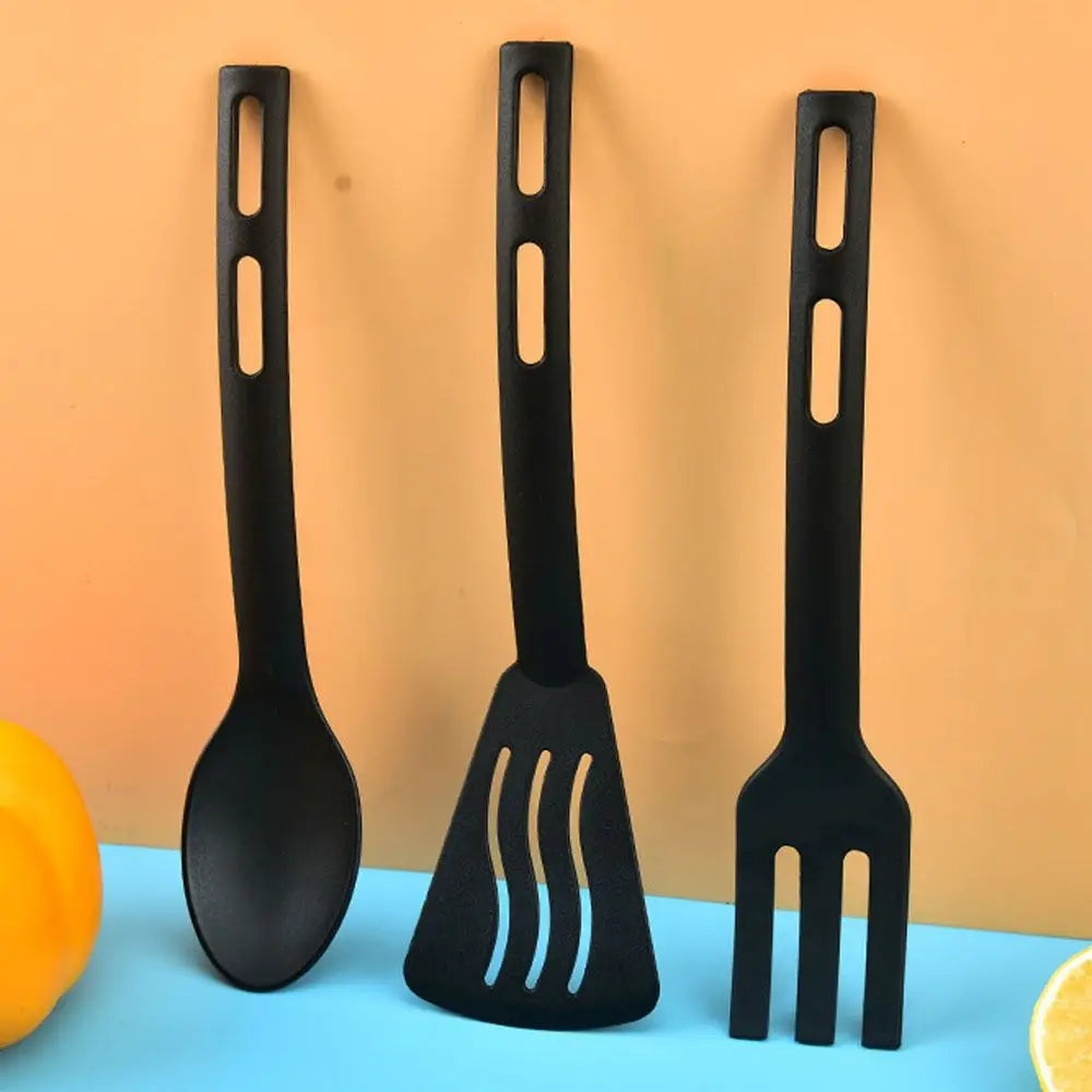 Nylon Kitchen Utensils Set Non Stick Heat Resistant Cooking Utensils Portable Comfortable Handle Kitchen Gadgets