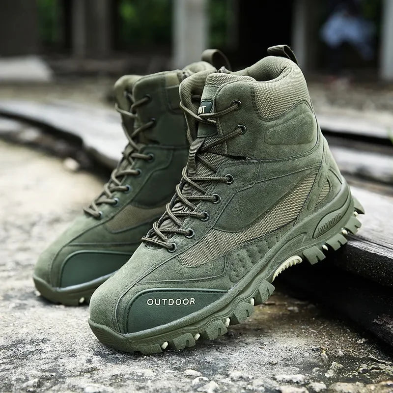 Desert Boots Men PU leather Hunting Trekking Camping Mountaineering Winter Work Safty Shoes Bot Zapatos zapatillas male
