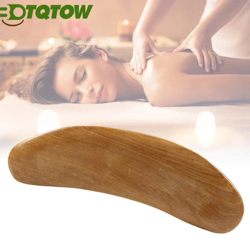 1Pcs Gua Sha Massage Tool,Wood Therapy Massage Tools - Anti Cellulite Massager,Scraping Board,GuaSha Tool for Neck Body Shaping