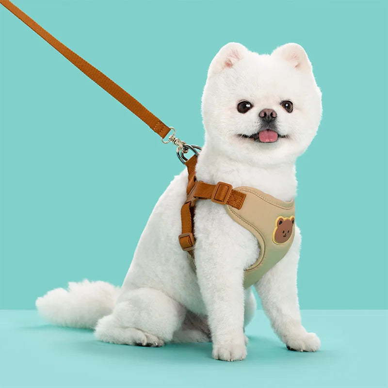 Pet Dog Harness Leash Set Small Medium Dog Cat Vest Breathable Puppy Chest Strap French Bulldog Chihuahua Harness Pet Supplies