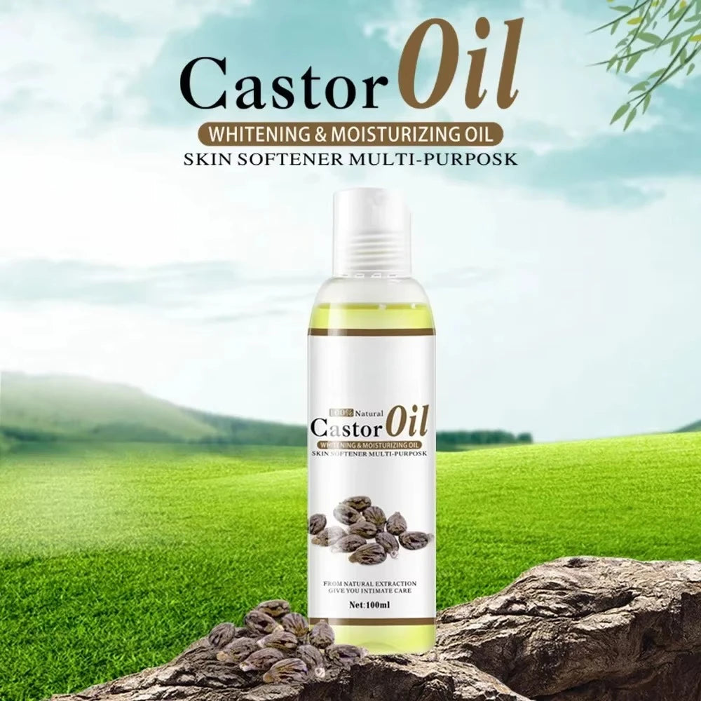 1/3/5pcs 100ml Organic Essential Oil Natural Castor Vitamin C Oil for Body Relaxing Spa Massage Natural Essential Oils Skin Care