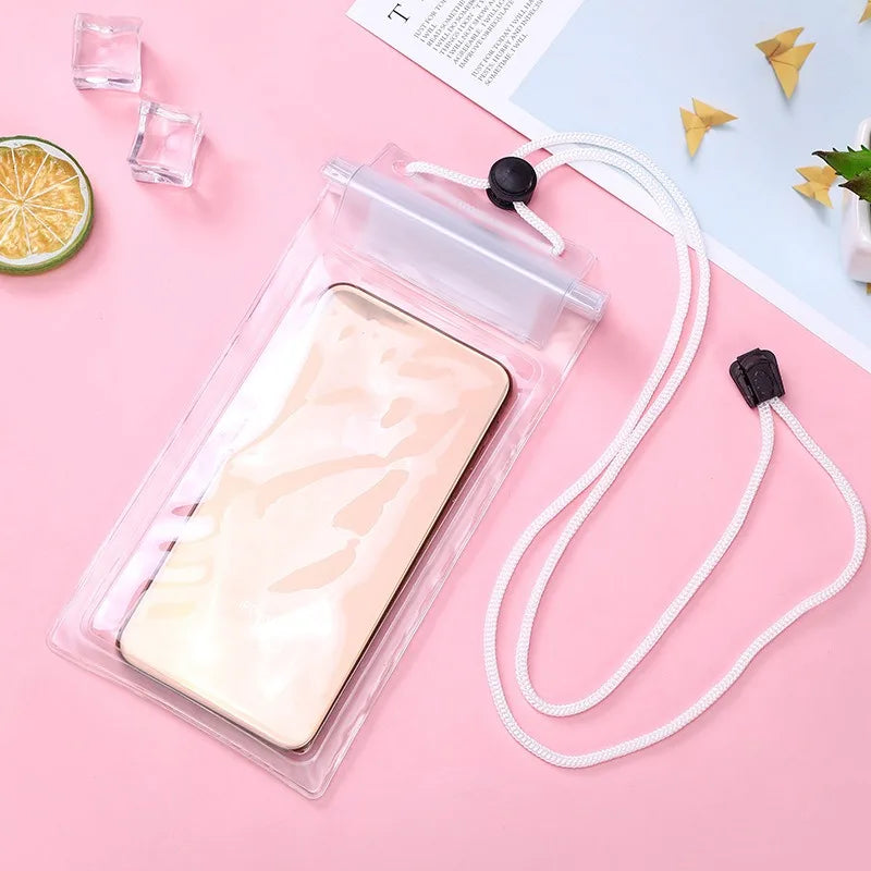High Waterproof Sealing Swimming Bag Large Size Transparent Underwater Dry Protection Bag for Iphone Mobile Phone Pouch