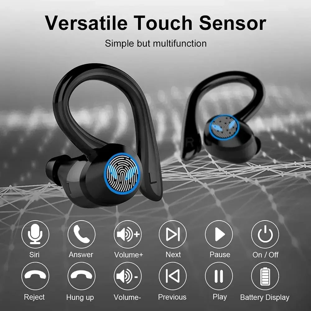 Wireless Earbuds, Bluetooth 5.4 Earbuds Stereo Bass, in-Ear Noise Cancelling Mic, Earphones IPX7 Waterproof Sports,50H Playback.