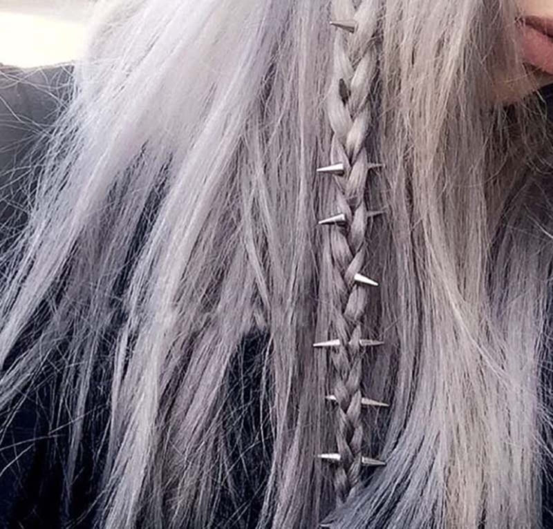 10PCS Hairpins Hair Accessories For Women Dreadlocks Cone Hair Decoration Clip For Braid Africa Stainless Steel Body Jewelry