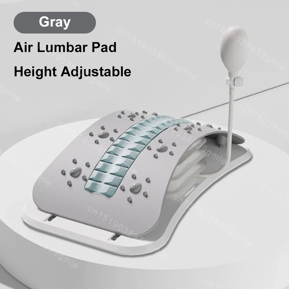 Adjustable Back Massager Airbag Waist Neck Support Massage Lumbar Cervical Muscle Relax Yoga Exercise Equipment Ergonomically