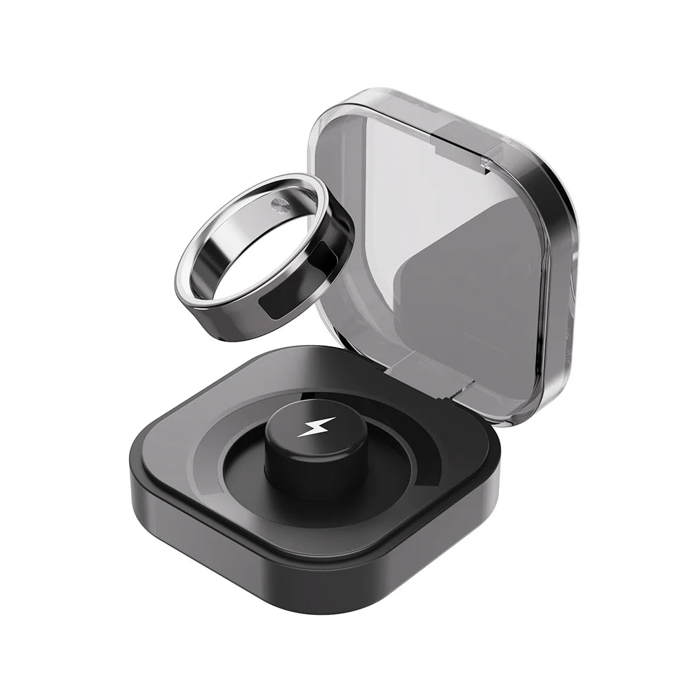 IMIKI Smart Ring 2 With Wireless Charging Health Manager Sleep Heart Rate 5ATM Waterproof For Android iOS Man Woman
