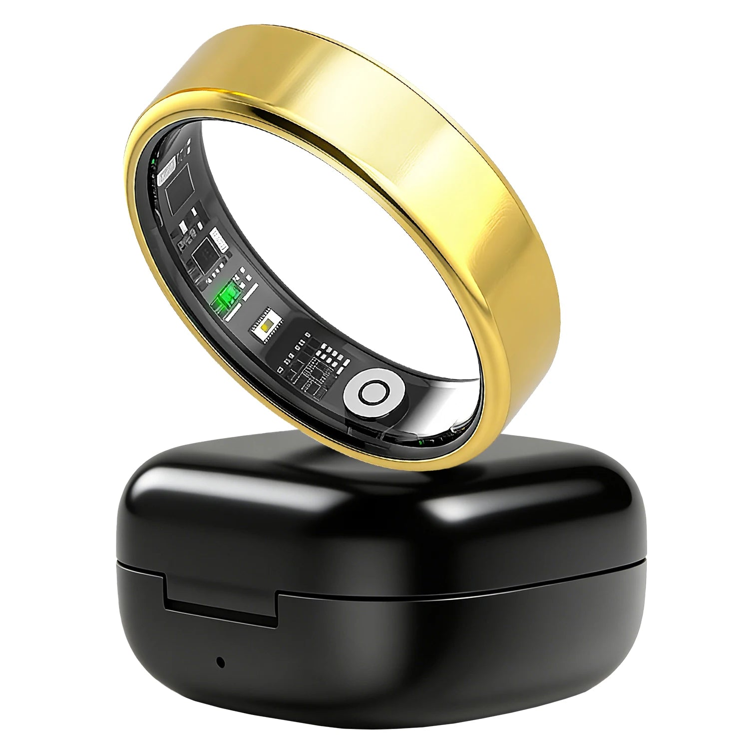 Smart Ring Health Tracker Heart Rate Blood Oxygen Sleep Monitor IP67 Waterproof Magnetic Charging Fitness Tracker iOS Android