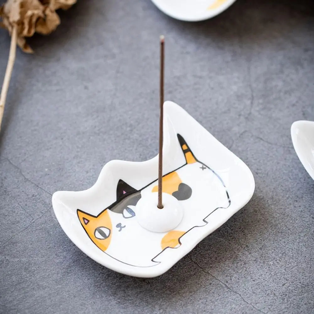 Kitchen Tableware Accessories Decorative Kitten Shaped Mustard Fruit Snack Tray Seasoning Plate Dessert Dish Sauce Dish